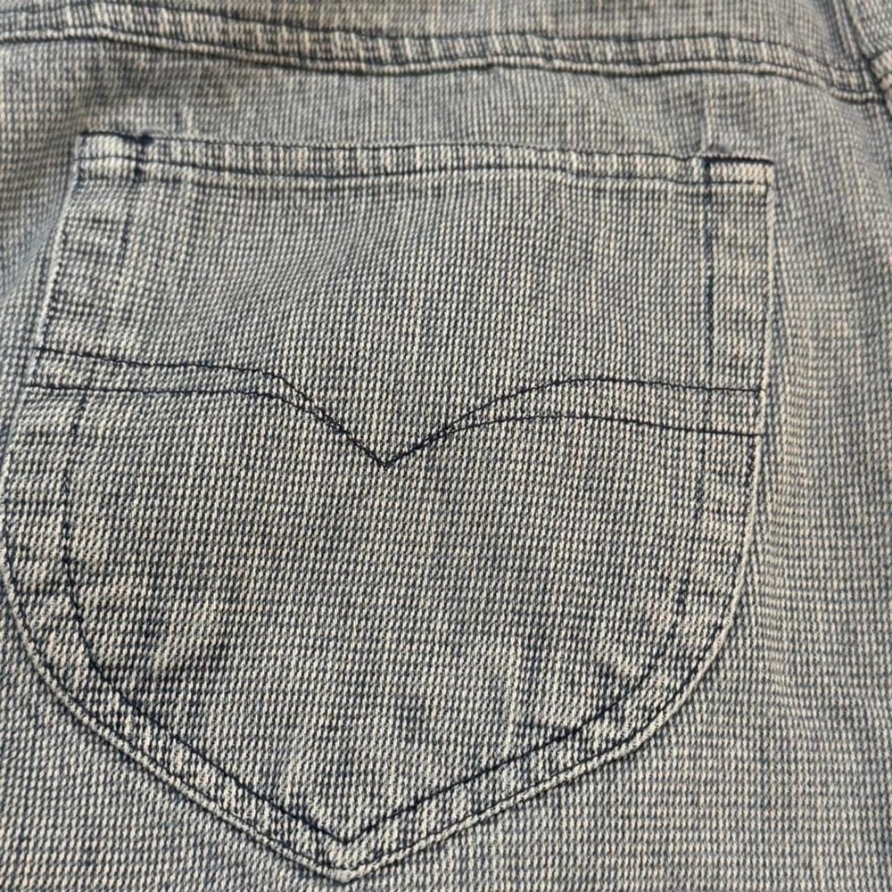 Vintage Cherokee Women's Blue White Check pants Size 12 100% Cotton - Picture 6 of 7